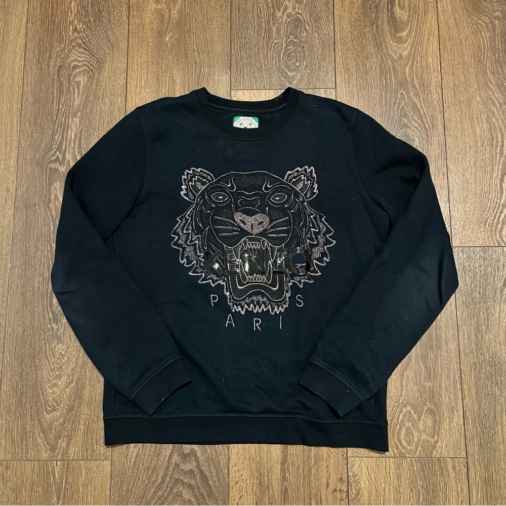 Kenzo Black Sweater with Tiger 🐅 size kids L